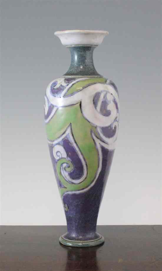 Appraisal: A Royal Doulton stoneware slender ovoid vase by Mark V