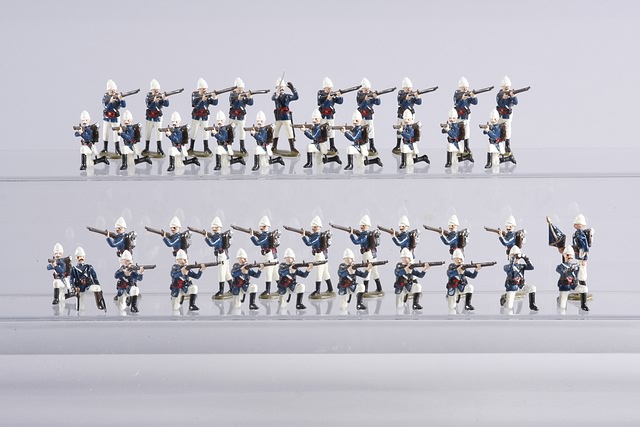 Appraisal: A similar lot of metal figures representing French Infantry Indo-China