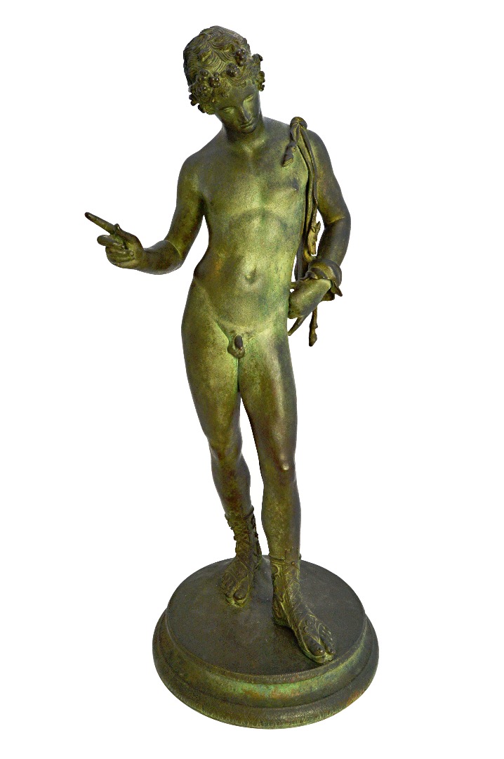 Appraisal: An Italian bronze figure of Narcissus cast by Vincenzo Gemito