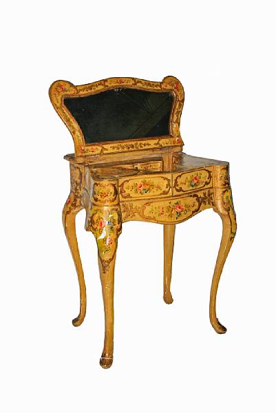 Appraisal: A Venetian Rococo style painted dressing table height in width