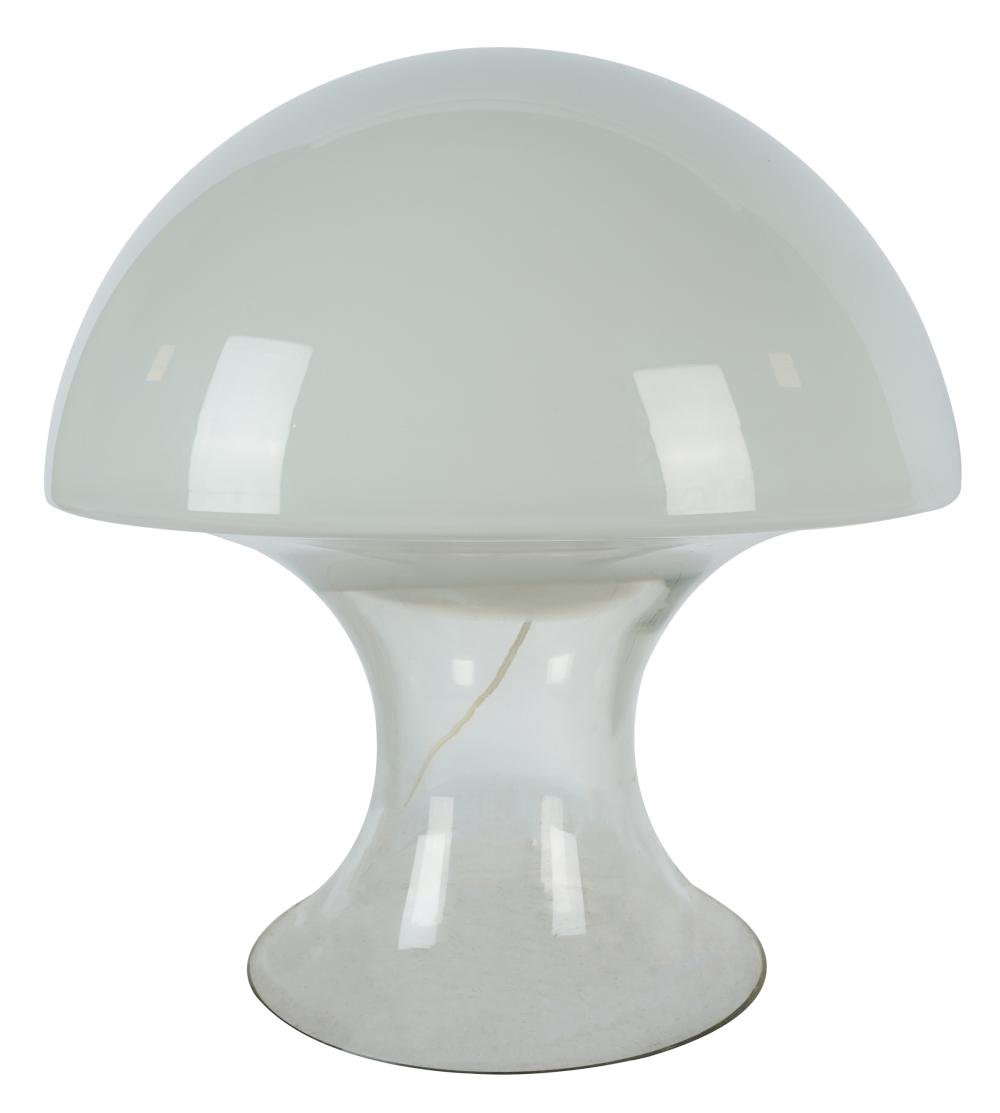 Appraisal: GINO VISTOSI MURANO MODERN MUSHROOM TABLE LAMPmid th century opaque