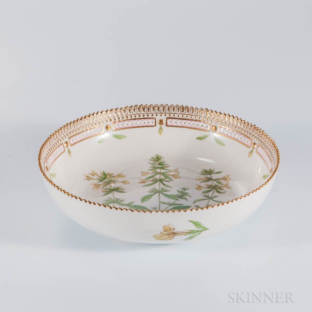 Appraisal: Royal Copenhagen Flora Danica Serving Bowl Royal Copenhagen Flora Danica