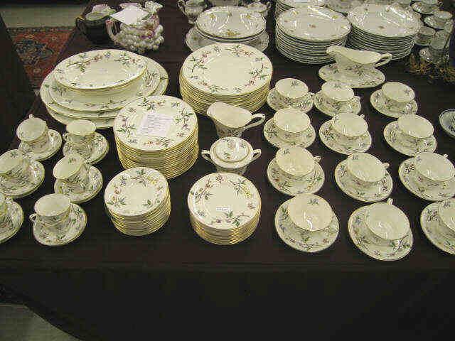 Appraisal: pc Royal Worcester Blossom Time China service for with extras