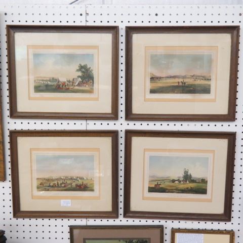 Appraisal: John Mix Stanley lithographs Indian scenes four different done in