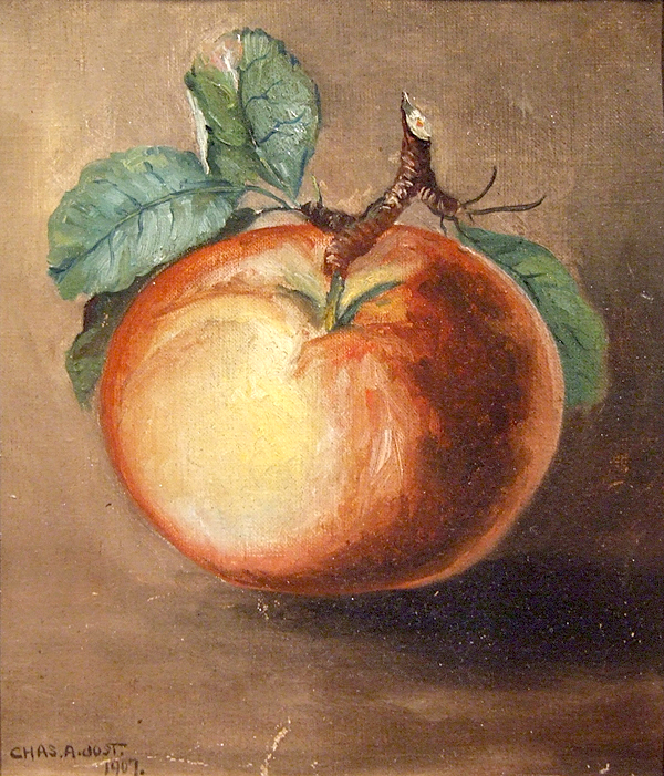 Appraisal: Chas A Dost American b Apple oil canvas x signed