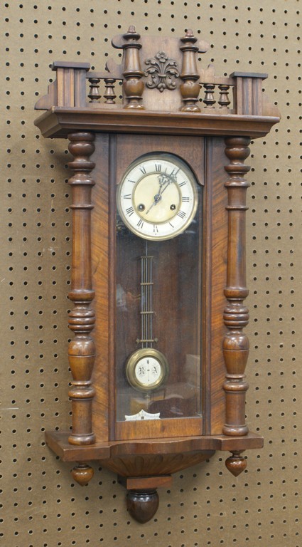 Appraisal: Vienna Regulator wall clock movement marked FMS Fredrich Mauthe Schwingen