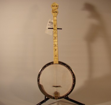 Appraisal: Concertone string banjo with inlaid resonator condition is good with