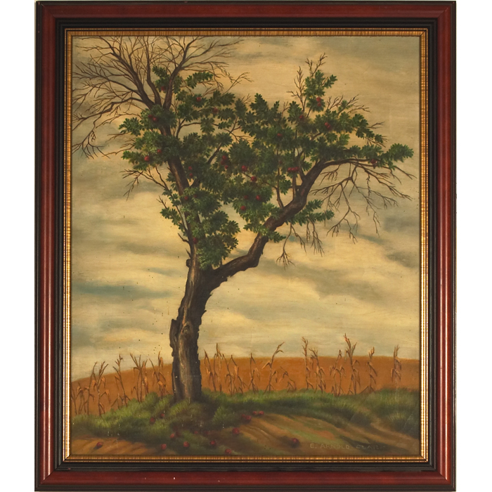 Appraisal: Eleanor Arnold Clark American - Fruit Tree and Cornfield c