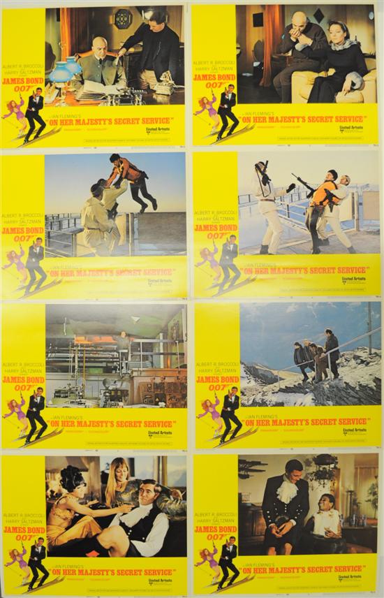 Appraisal: On Her Majesty's Secret Service lobby cards complete set of