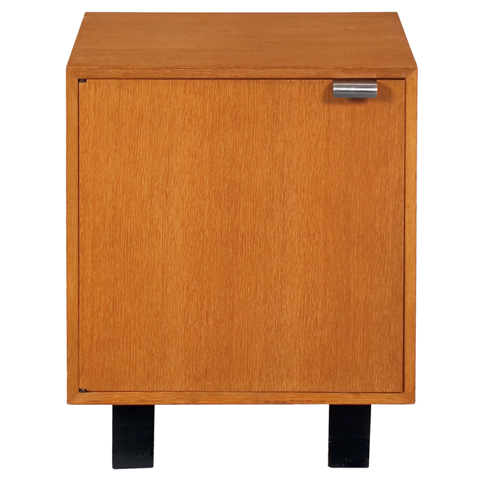 Appraisal: George Nelson cabinet by Herman Miller comb grain oak case