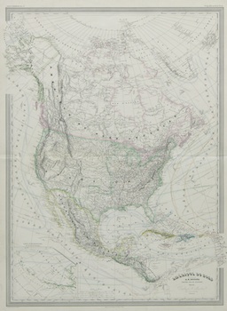 Appraisal: Amerique Du Nord ca th Century A detailed map after