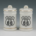 Appraisal: Route collectible salt pepper shakers Unmarked Mint tall