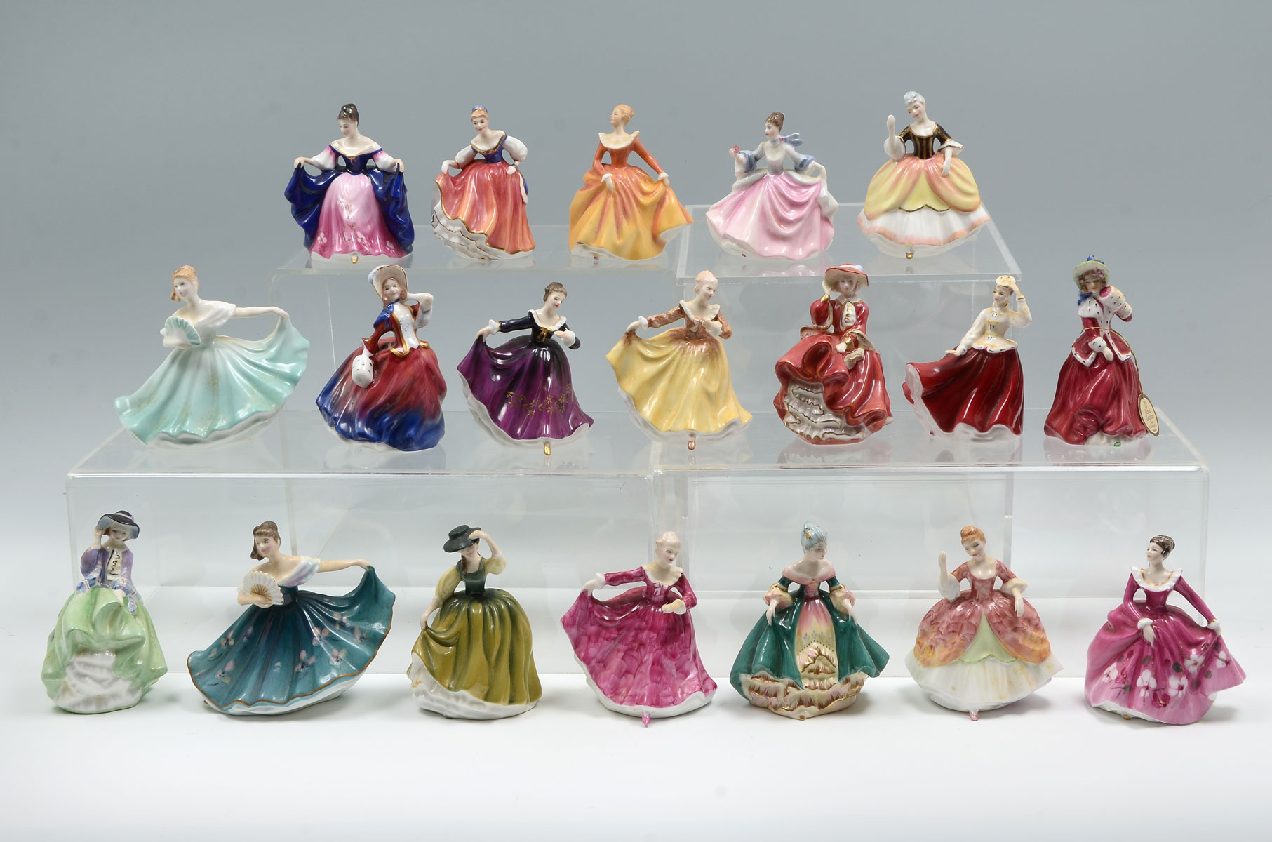 Appraisal: LOT OF MINIATURE ROYAL DOULTON LADIES ''Sara'' HN ''Fair Lady''