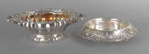 Appraisal: Two sterling silver bowls retailed by J E Caldwell h