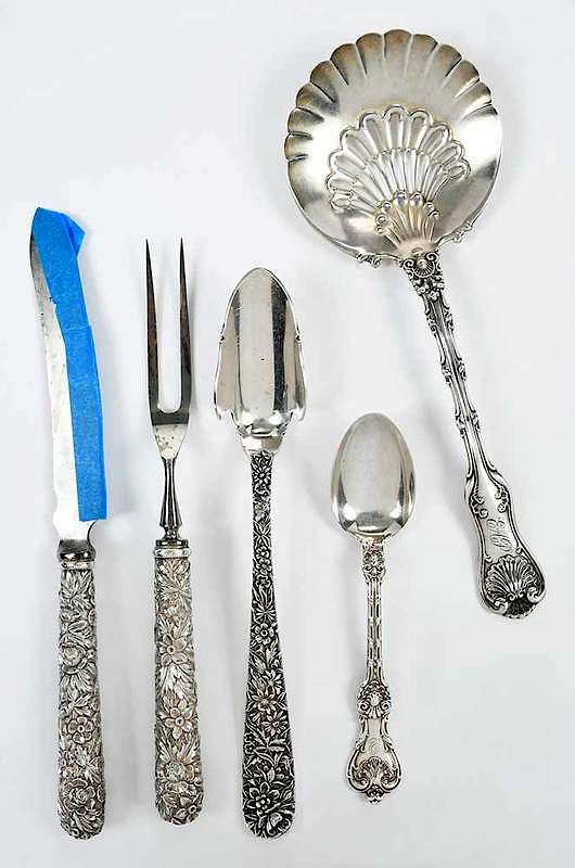 Appraisal: sterling silver flatware American th century including three pieces Kirk