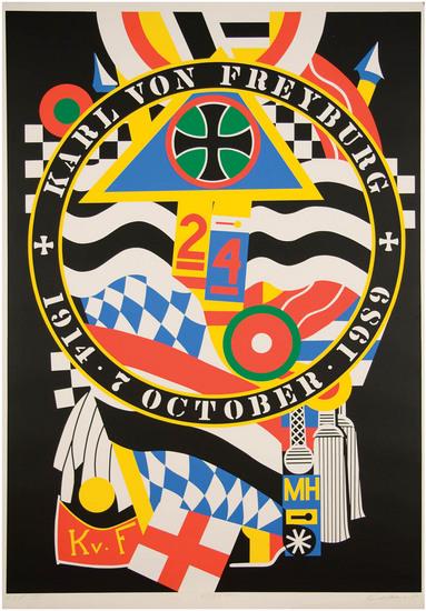 Appraisal: Robert Indiana b berlin series KvF i s screenprint printed