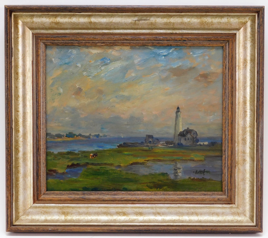 Appraisal: OSCAR ANDERSON IMPRESSIONIST COASTAL PAINTING Massachusetts Ohio - Impressionist work