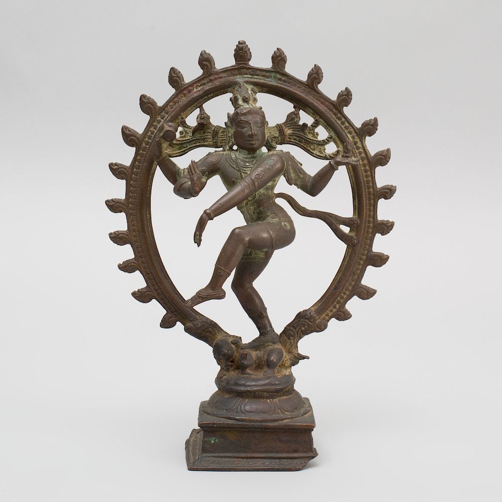 Appraisal: South India Bronze Figure of Shiva Nataraja Tamil Nadu x