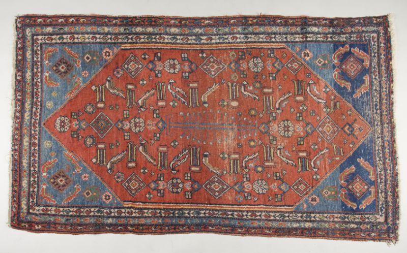 Appraisal: Persian Area Rug Shiraz Style early th c geometric design