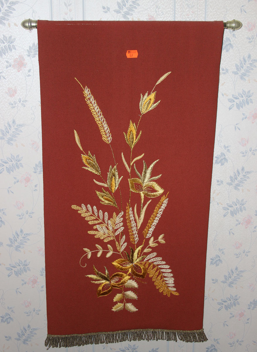 Appraisal: wall hangings artificial flower including Still Life print oil on