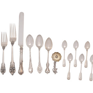 Appraisal: A Collection of American Silver Flatware Articles comprising Tiffany Co