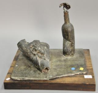 Appraisal: Harold Persico Paris America - Homage to Morandi bronze with