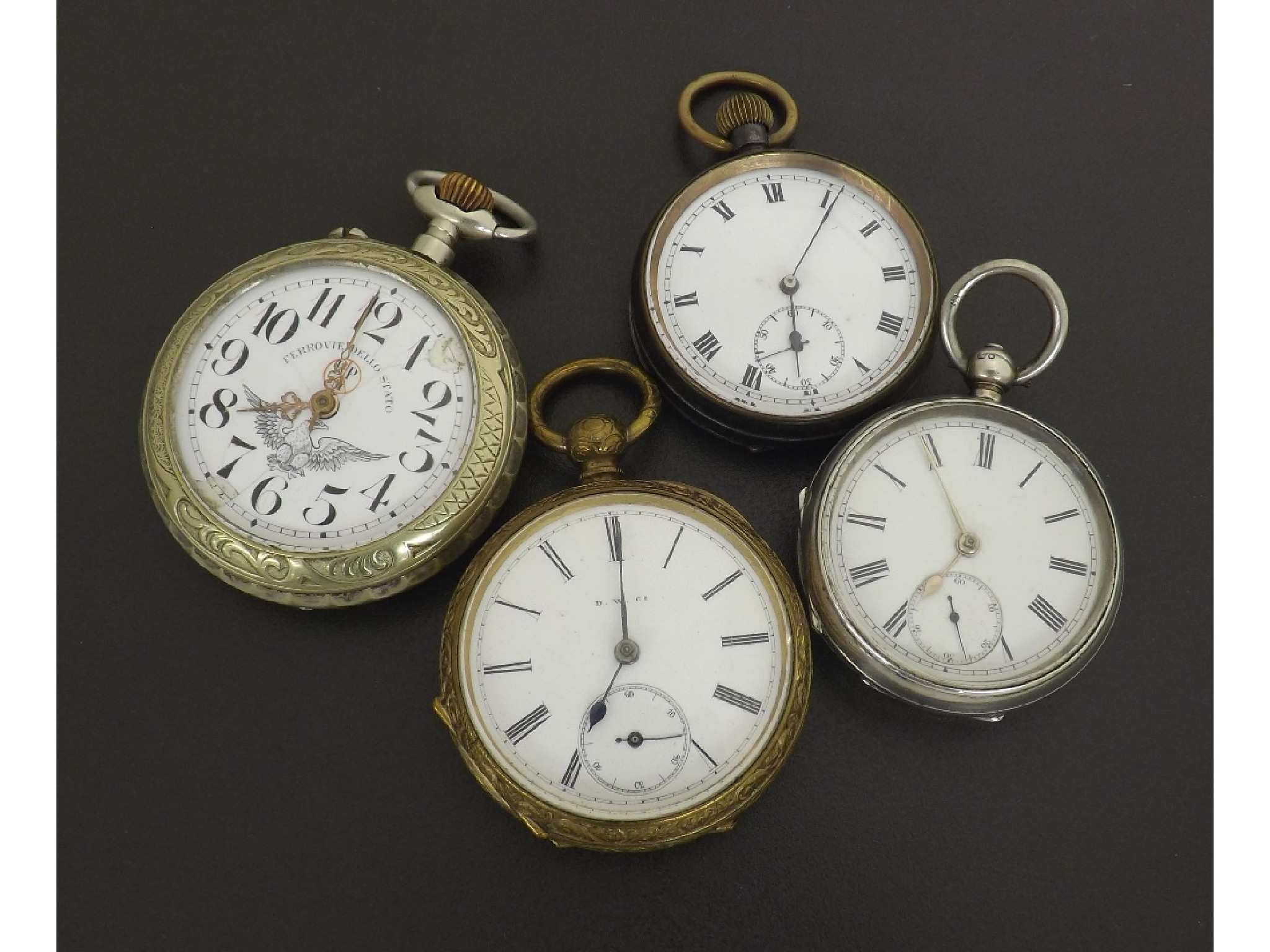 Appraisal: Dominion Watch Co brass cased pocket watch no mm together