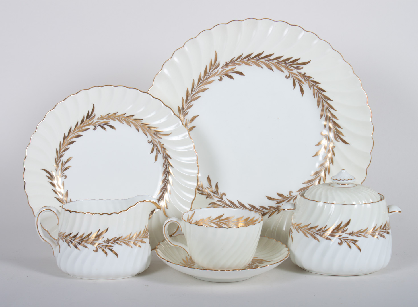 Appraisal: Minton Golden Symphony partial dinner service pieces comprising dinner plates