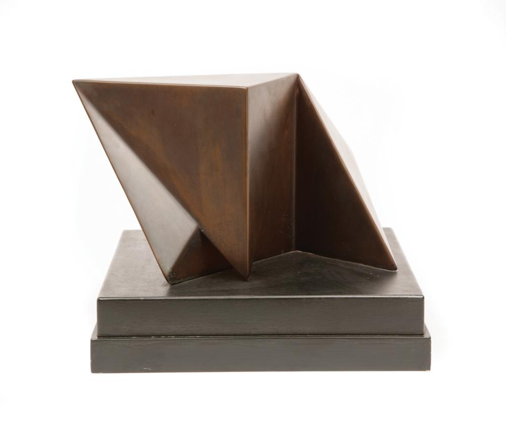 Appraisal: Arthur Silverman American New Orleans - Untitled Geometric Composition bronze