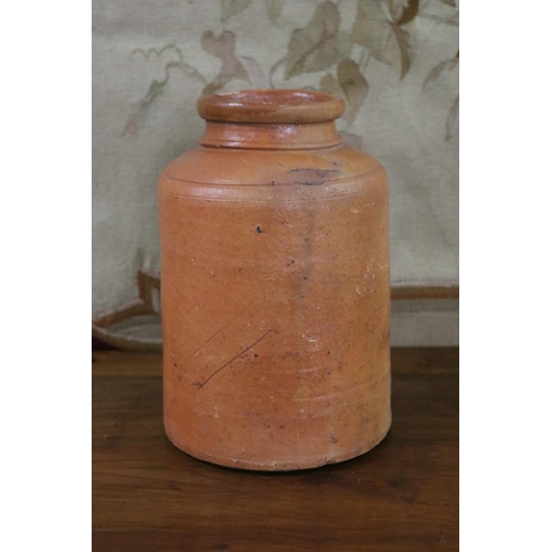 Appraisal: French glazed stoneware pot approx cm H x cm dia