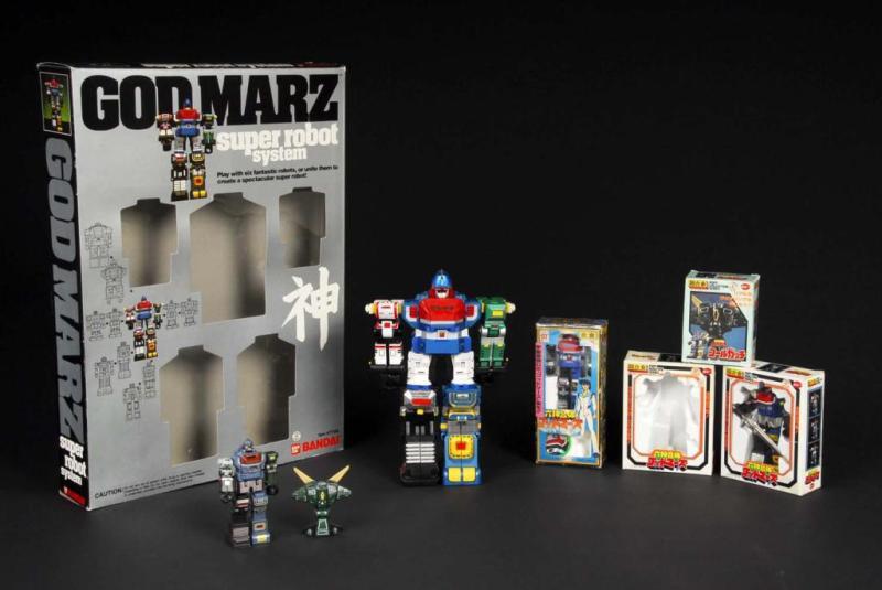 Appraisal: Lot of GodMarz Description Japanese Made by Popy and Bandai