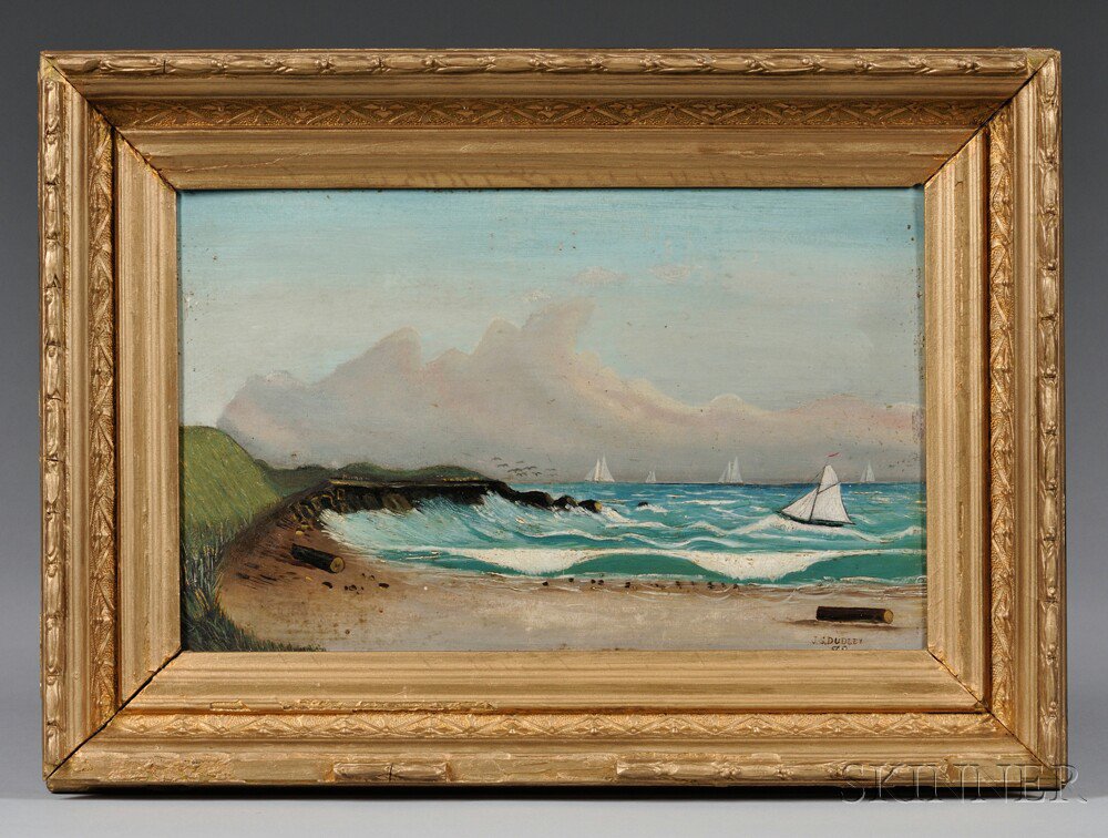 Appraisal: After Martin Johnson Heade American - Coastal Landscape Signed and