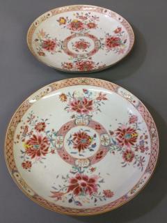 Appraisal: Pair of Chinese porcelain deep plates probably th century diameter