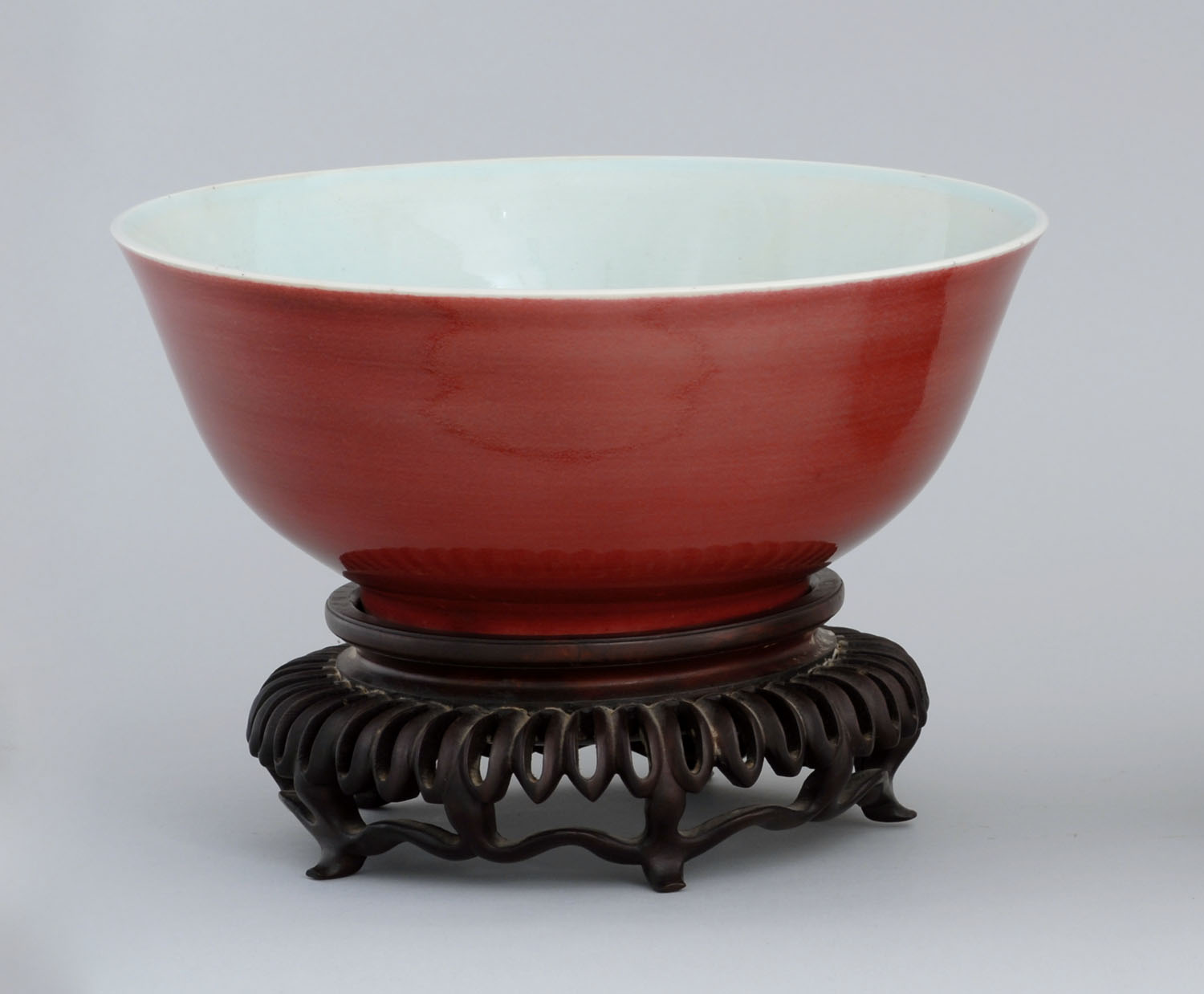 Appraisal: SANG DE BOEUF PORCELAIN BOWL Kangxi PeriodKangxi PeriodKangxi PeriodIn bell