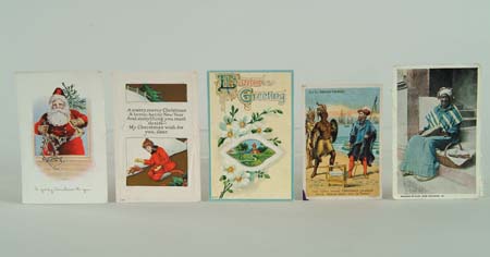 Appraisal: SMALL LOT OF POSTCARD ALBUM AND LOOSE POSTCARDS Approximately cards