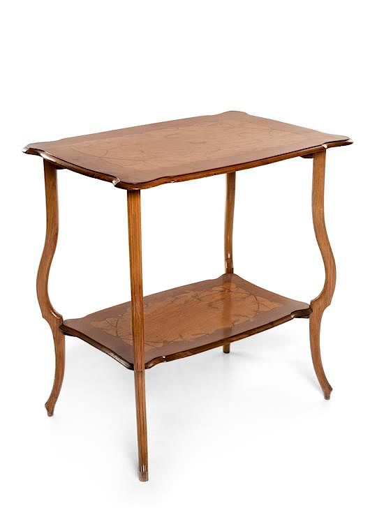 Appraisal: Emile Galle French - Side Table Emile Galle French -