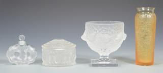 Appraisal: Lalique Glass Table Items Group of Lalique glass table items