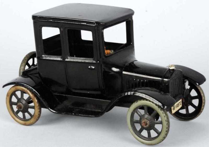 Appraisal: Tin Litho Bing Model T Sedan Toy German Original license