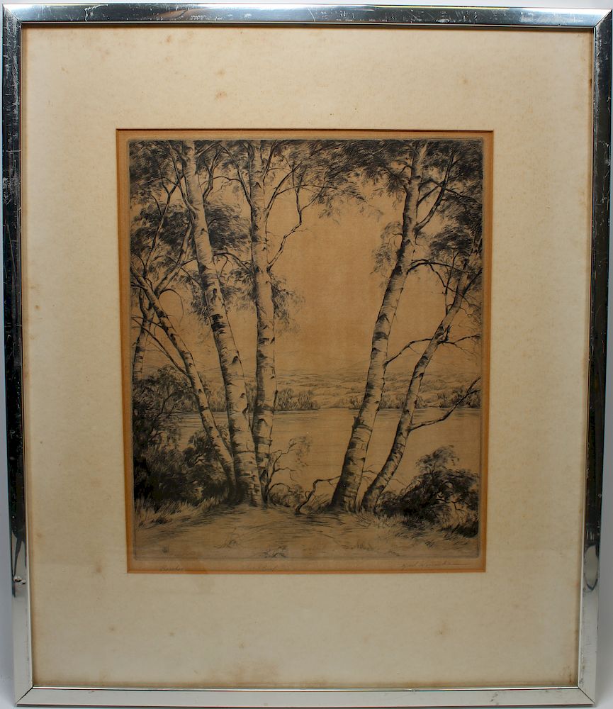 Appraisal: Ronau Woiceske - Ronau Woiceske New York Illinois - Etching