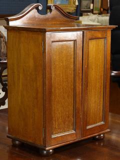 Appraisal: Late Victorian mahogany stained cherrywood miniature side cabinet late th