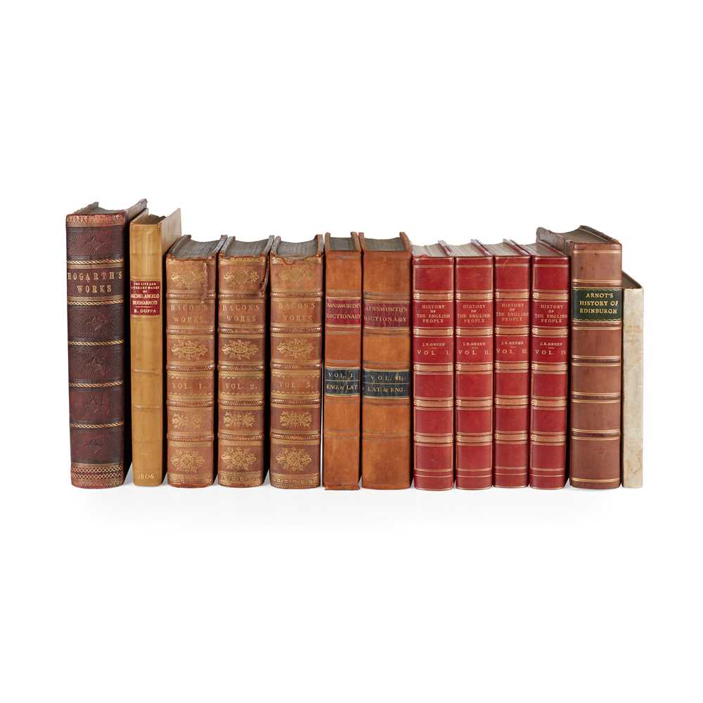 Appraisal: MISCELLANEOUS BOOKS VOLUMES COMPRISING Bacon Francis The Philosophical Works edited