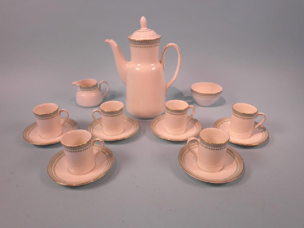 Appraisal: A Royal Doulton Berkshire pattern coffee service comprising teapot sugar