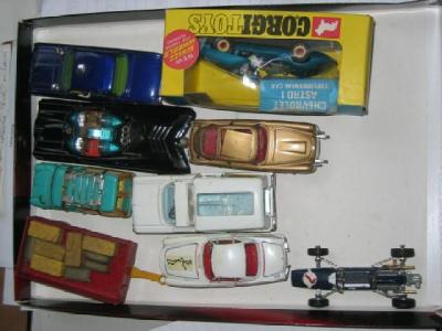 Appraisal: Chevrolet Astrol boxed G and eight other vehicles P-F