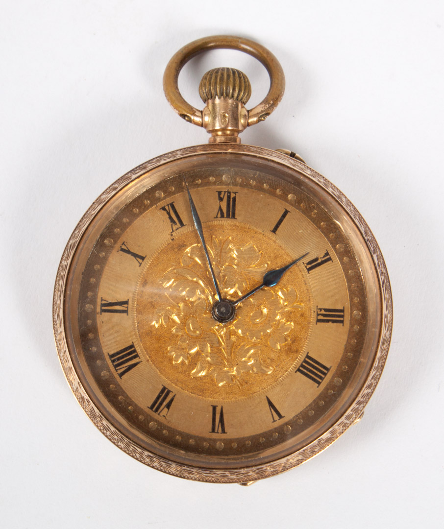 Appraisal: Lady's American open-face gold pendant watch th quarter- th century