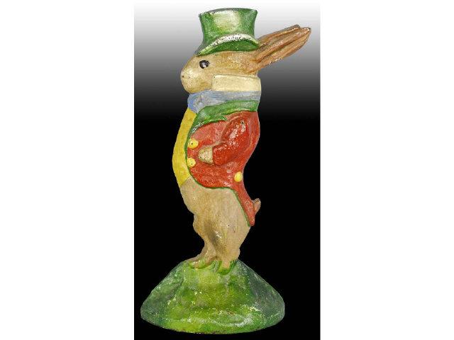 Appraisal: Rabbit in Top Hat Cast Iron Doorstop Description Made by