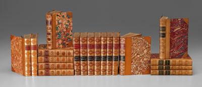 Appraisal: leather-bound books five volumes Milton s Prose Work three-quarter leather