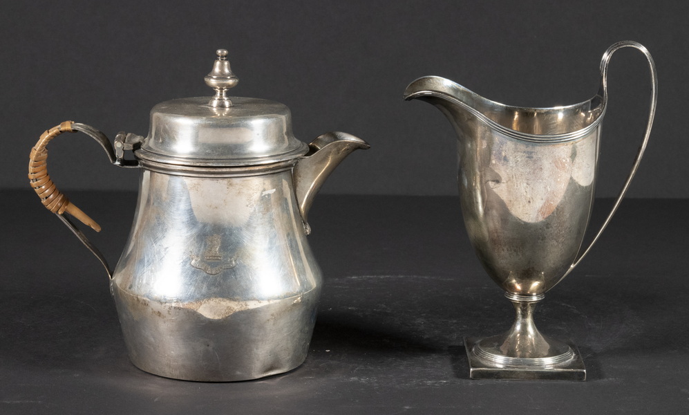 Appraisal: ENGLISH SILVER JUGS Lot of Sterling Silver Jugs incl George