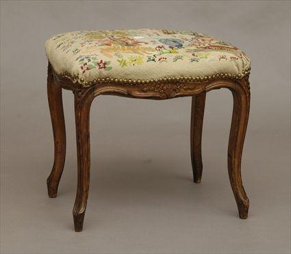 Appraisal: Louis XV-Style Foot Stool