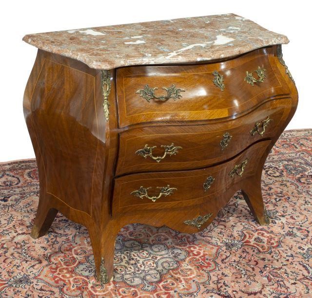 Appraisal: Louis XV style bombe commode mid th c having a