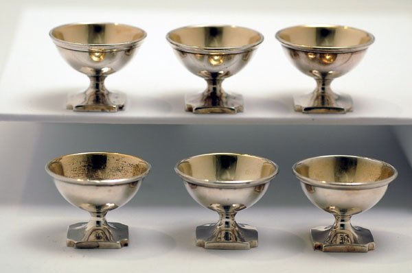 Appraisal: Set of six Reed Barton sterling salt cellars round bowls